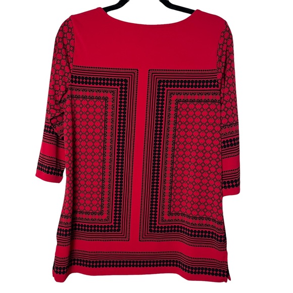 Christopher & Banks Petite Small Red Top P/S - Picture 3 of 10